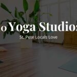 10 Yoga Studios in St. Pete Locals Love featured image showing a bright yoga studio interior with wood floors and plants
