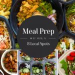 Healthy meal prep containers from a local St. Pete meal prep business