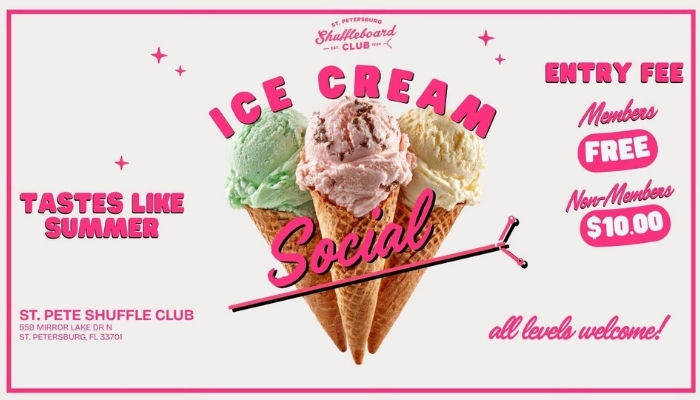 Ice Cream Social at St. Pete Shuffle in St. Petersburg Florida