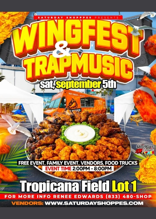Wingfest and Trap Music event at Tropicana Field Lot 1 in St. Petersburg Florida