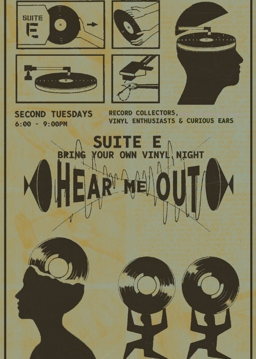 Hear Me Out Bring Your Own Vinyl Night at Suite E Studios in St. Petersburg Florida