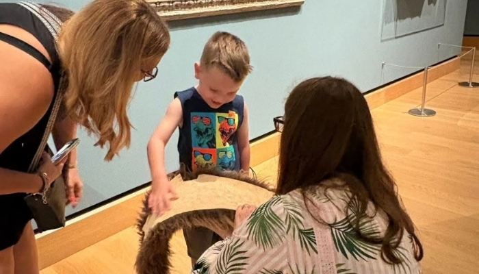 Beyond Sight multi-sensory museum tour at The James Museum in St. Petersburg Florida