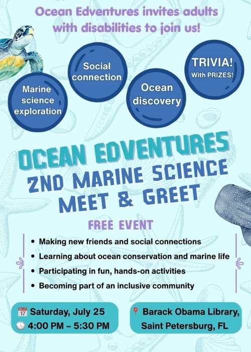 Ocean Edventures Marine Science Meet and Greet at President Barack Obama Main Library in St. Petersburg Florida