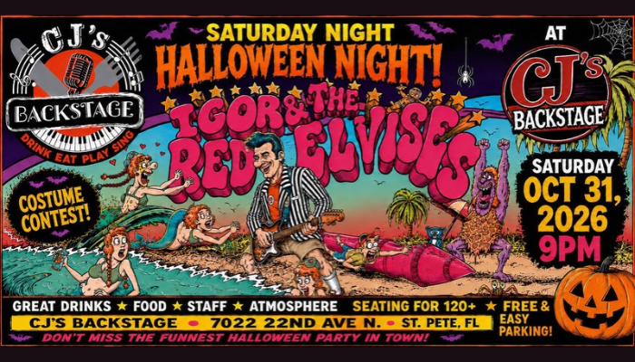 Halloween Night with Igor and The Red Elvises Halloween Night with Igor and The Red Elvises at CJ's Backstage in St. Petersburg Florida
