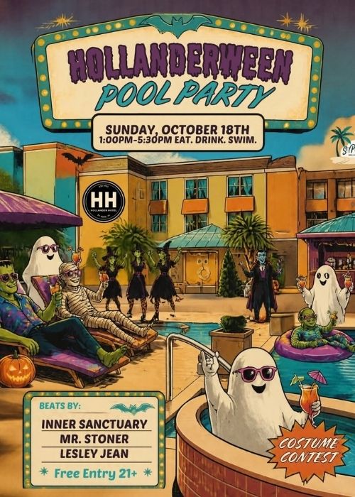 Hollanderween Pool Party at The Hollander Hotel in St. Petersburg Florida