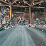Piles of waste inside the Pinellas County Solid Waste Disposal Complex in St. Pete, home of the Pinellas County waste facility tour