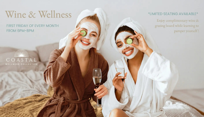 Wine and Wellness at Coastal Wellness Collective Wine and Wellness event at Coastal Wellness Collective in St. Petersburg Florida